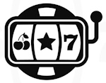 Slot,Machine,Simple,Illustration.,Handle,Slot,Machine,Icon.,Logo.,Symbol.